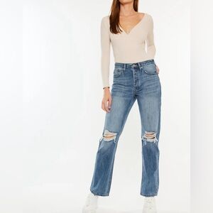 Kancan Dixon Ultra High Rise 90's Boyfriend Jeans